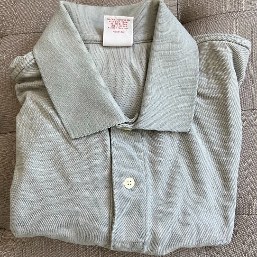 Gray Brooks Brothers Short Sleeve Golf Shirt
